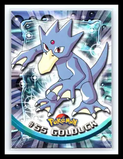 💥 GOLDUCK 1999 Topps Pokemon TV Non Holo Animation 1st Series Blue Logo # 55 - Image 1