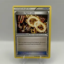Pokemon Groudon Spirit Link Trainer Item 131/160 XY Primal Clash Uncommon Regul… - Image 1