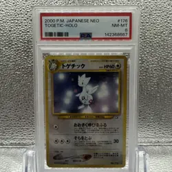 Pokemon PSA 8 Togetic Japanese Neo Holo Rare - Image 1