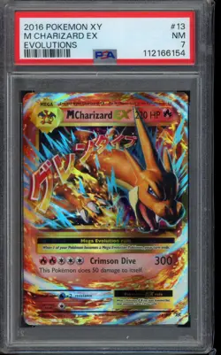 M Charizard EX (Y) #13/106 Pokemon TCG XY - Flashfire PSA 7 - Image 1