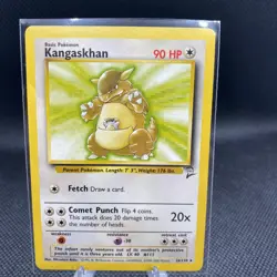 Pokemon TCG Kangaskhan Base Set 2 26/130 Regular Unlimited Rare LP - Image 1