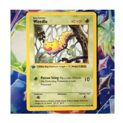 POKEMON TCG WEEDLE 1st EDITION SHADOWLESS! 69/102 BASE SET! - Image 1