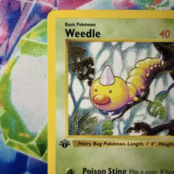 POKEMON TCG WEEDLE 1st EDITION SHADOWLESS! 69/102 BASE SET! - Image 2
