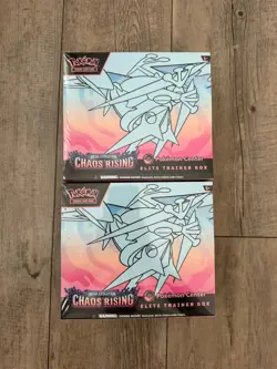 Pokemon TCG Chaos Rising Pokemon Center ETB Elite Trainer Box X2 - Sealed - Image 1