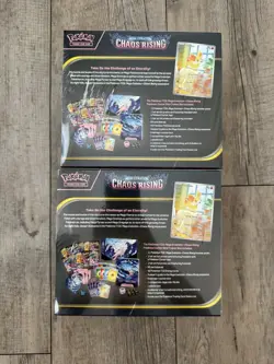 Pokemon TCG Chaos Rising Pokemon Center ETB Elite Trainer Box X2 - Sealed - Image 2