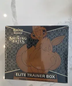Shining Fates ETB Pokemon TCG Elite Trainer Box Factory Sealed *Damaged* - Image 1