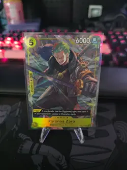 One Piece TCG Roronoa Zoro OP07-113 Illustration Box Vol. 3 Promo NM Sealed - Image 1
