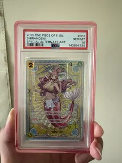 One Piece PSA 10 Shirahoshi SP EB01-057 A Fist of Divine Speed Foil Super Rare - Image 1
