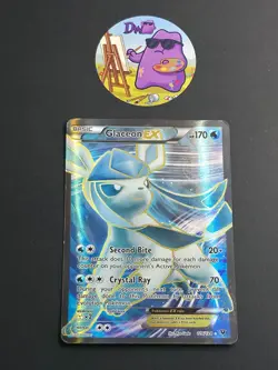 Pokemon TCG Glaceon EX 116/124 - English Fates Collide EX Card - Image 1