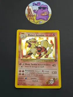 Pokemon TCG Blaine's Arcanine 1/132 - English Gym Challenge Holo Rare Card HP - Image 1