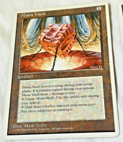 Wizards of the Coast Mana Vault Artifact Lot of 2 1995 Vintage MTG Cards English - Image 2