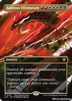 Ruinous Ultimatum (Borderless) [SPG - 108] - NM [Foil] TCG MTG - Image 1