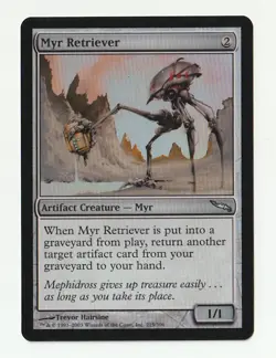 Myr Retriever (LP) Foil #215 Mirrodin MRD Magic Gathering card see pics MTG - Image 3