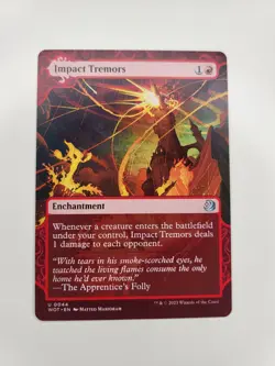 Impact Tremors Full Art Enchanting Tales NM Wilds Of Eldraine [PACK FRESH] - Image 1