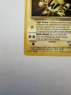Electabuzz Pokemon WB Gold Stamp #2 1999 First Movie Black Star Promo - Image 4