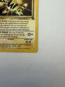 Electabuzz Pokemon WB Gold Stamp #2 1999 First Movie Black Star Promo - Image 5