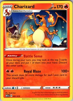 Charizard McDonald's Promos 2024 001/015 Promo Pokemon Near Mint - Image 1