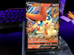 VICTINI V V RARE HOLO 021/163 BATTLE STYLES POKEMON NM - Image 1