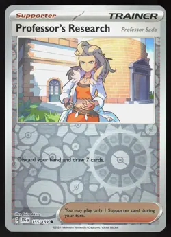Professor's Research 155/159 Common Journey Together Pokemon Reverse Holo NM - Image 1
