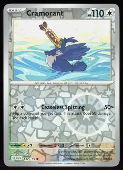 Cramorant 137/159 Common Journey Together Pokemon Reverse Holo Near Mint - Image 1