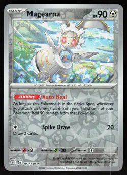 Magearna 107/159 Rare Journey Together Pokemon Reverse Holo Near Mint - Image 1