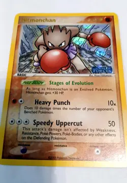 Hitmonchan 24/115 Pokemon EX Unseen Forces 2005 Reverse Holo Rare Stamped - LP - Image 3