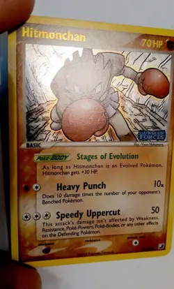 Hitmonchan 24/115 Pokemon EX Unseen Forces 2005 Reverse Holo Rare Stamped - LP - Image 5
