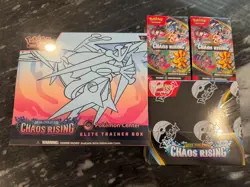 Chaos Rising SEALED Lot Pokemon Center Elite Trainer Box Booster Box Bundle - Image 1