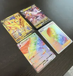 Pokemon TCG Lot x4 Zamazenta V Duraludon V Orbeetle VMAX Beauty Holo Cards - Image 2
