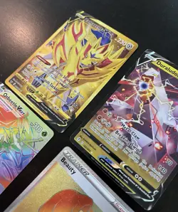 Pokemon TCG Lot x4 Zamazenta V Duraludon V Orbeetle VMAX Beauty Holo Cards - Image 3