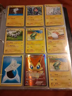 Pokemon TCG Mixed Card Lot Of 9, Victini Holo - Image 1