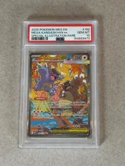 2025 POKEMON MEG EN-MEGA EVOLUTION 182 MEGA KANGASKHAN EX SIR PSA 10 - Image 1