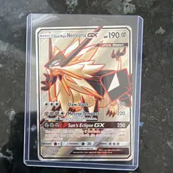 Pokemon TCG Dusk Mane Necrozma GX (Full Art) 145/156 Sm-Ultra Prism Holo - Image 1