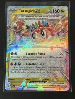 Tatsugiri Ex 142/191 - Surging Sparks Double Rare Pokemon TCG English - Image 1