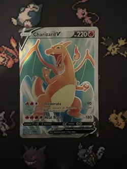 Pokemon TCG Charizard V 153/172 Brilliant Stars Full Art Ultra Rare Holo EN - Image 1