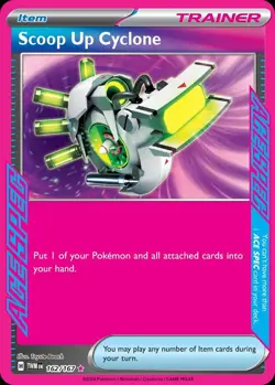 x1 Scoop Up Cyclone - 162/167 - Ace Rare Pokemon SV06 Twilight Masquerade M/NM - Image 1