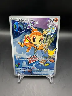 Pokemon TCG Chimchar MEP041 First Partners 30th Anniversary Black Star Promo - Image 1