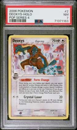 DEOXYS HOLO 2/107 POP 4 POKEMON PSA 7 - Image 1