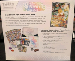 Pokemon Scarlet & Violet Prismatic Evolutions Elite Trainer Box Booster Eevee - Image 1