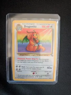 Pokemon TCG Dragonite 19/62 Fossil Non-Holo Rare - Image 1