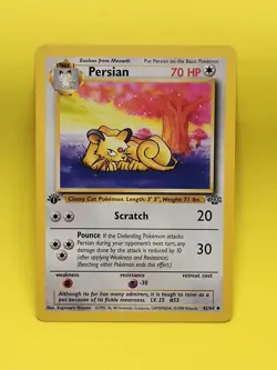 Pokemon Jungle Set 1st Edition Regular Finish Persian 42/64 NM Vintage - Image 1
