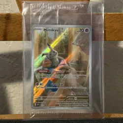 SEALED Pokemon Center Exclusive SVP #075 Mimikyu ETB Promo Pokemon TCG Card - Image 1