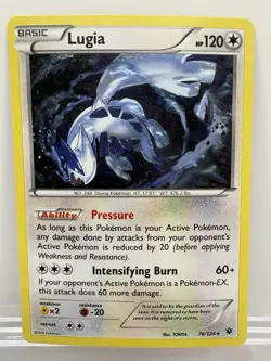 Pokemon TCG Lugia Fates Collide 78/124 Exclusive Cracked Ice Holo MP - Image 1