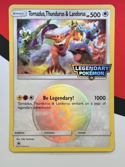 JUMBO Tornadus, Thundurus & Landorus Legendary Oversized Promo 2018 Pokemon NM - Image 1