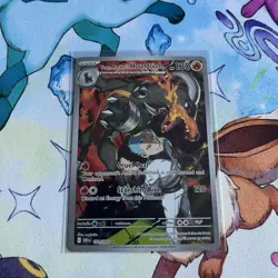2025 Pokemon Destined Rivals Team Rocket’s Houndoom 191/182 Illustration Rare NM - Image 1