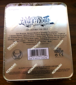 Yugioh Collectible Tin 2013 - Blaster, Dragon Ruler of Infernos - Sealed - Image 2