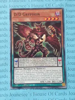 D/D Gryphon MP23-EN011 Yu-Gi-Oh Card 1st Edition New - Image 1