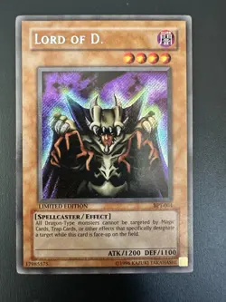 Yu-Gi-Oh! Lord of D. Secret Rare Holo Effect BPT-004 2002 Collectors Tin Ltd Raw - Image 1