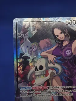 One Piece 2025 PSA Magazine Promo Boa Hancock OP07-038 Alternate Alt Leader NM - Image 3