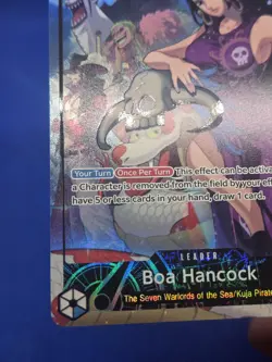 One Piece 2025 PSA Magazine Promo Boa Hancock OP07-038 Alternate Alt Leader NM - Image 5